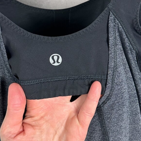 Lululemon Run For‎ Your Life Tank Womens Size 6 Built In Bra Yoga Activewear Top - Picture 5 of 13
